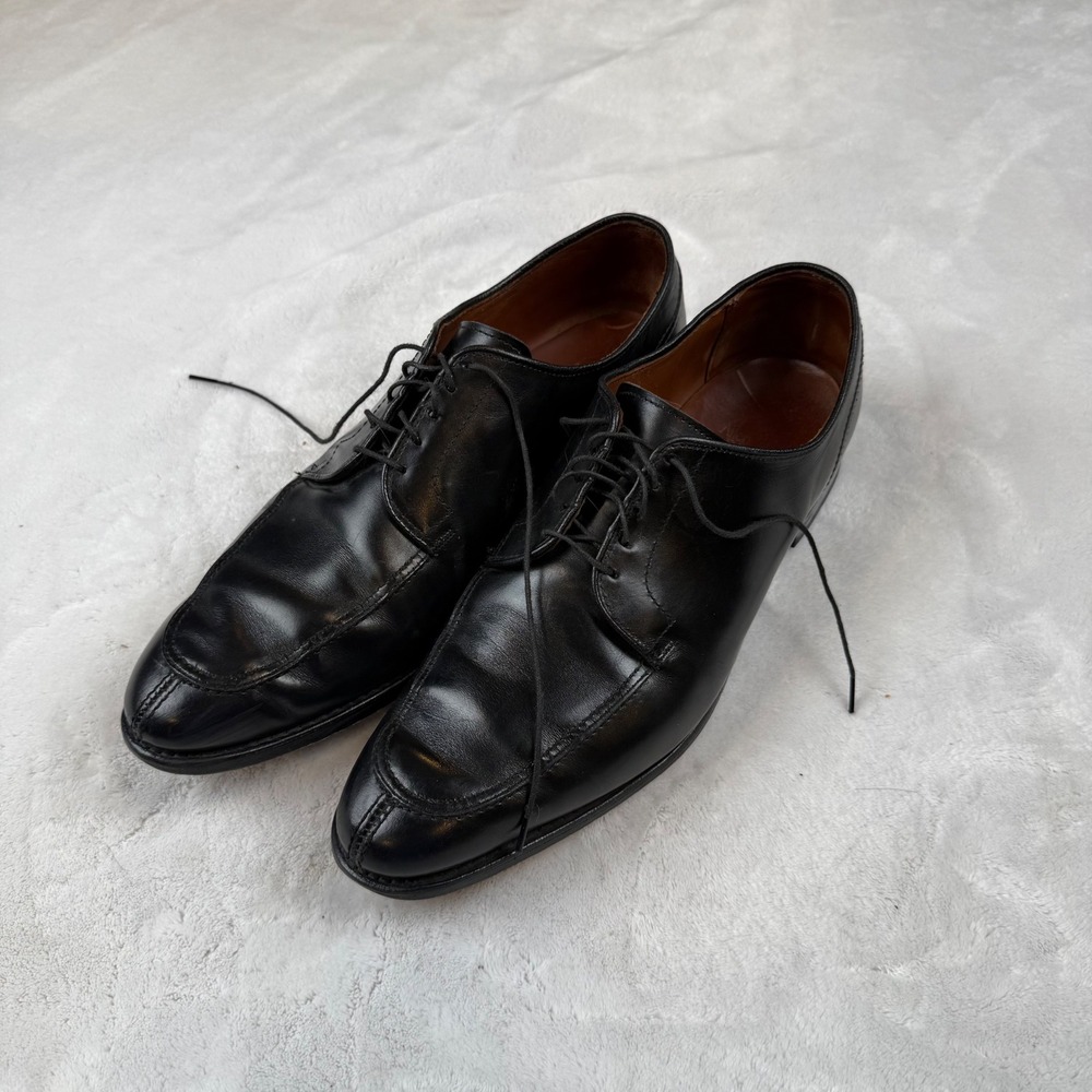 Allen Edmonds LaSalle Black Leather Split Toe Derby Dress Shoes Mens 13 D 4308
